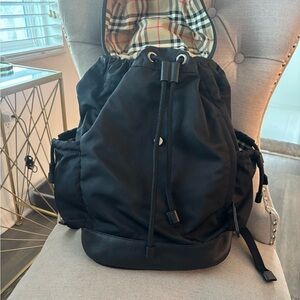 Black nova burberry back pack